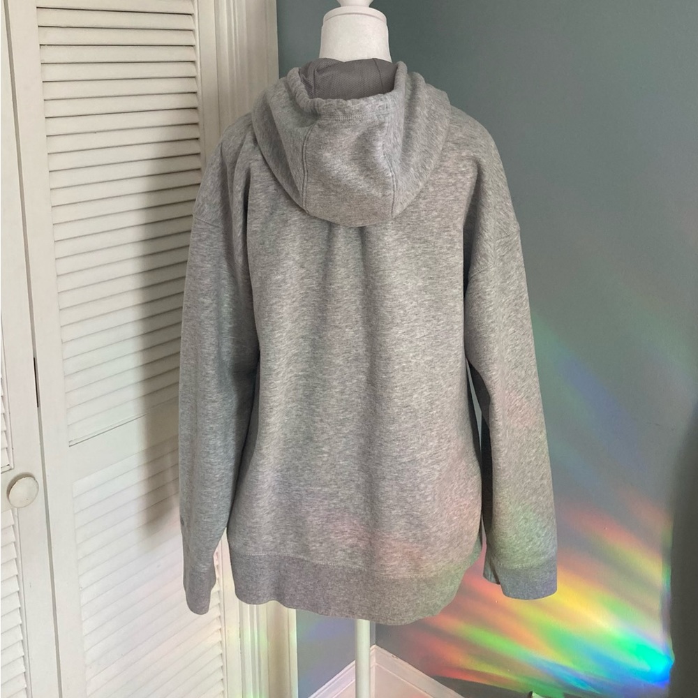 Soft Cotton Fleece-Lined Hooded Sweatshirt Pullover - Picture 3 of 10